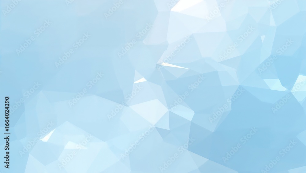 icy polygon background, abstract blue gradient, geometric crystal texture, frozen glass design, cool polygon art, frosted abstract tones, luminous icy backdrop, polygonal crystal gradient, modern