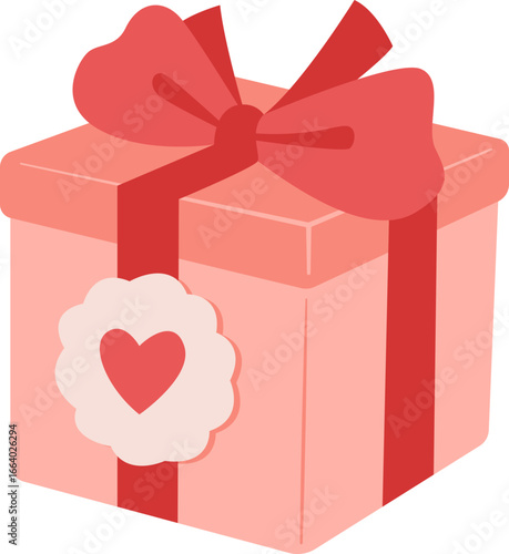 Cherished Valentine Gift Box With Red Heart Tag