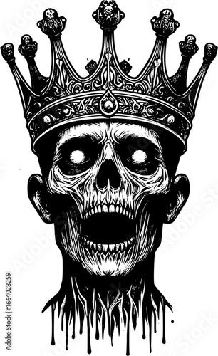 skull with a crown