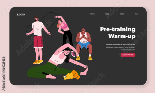 Fitness Enthusiasts in Pre-training Warm-up Exercises