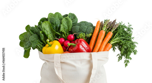 shopping bag with vegetables