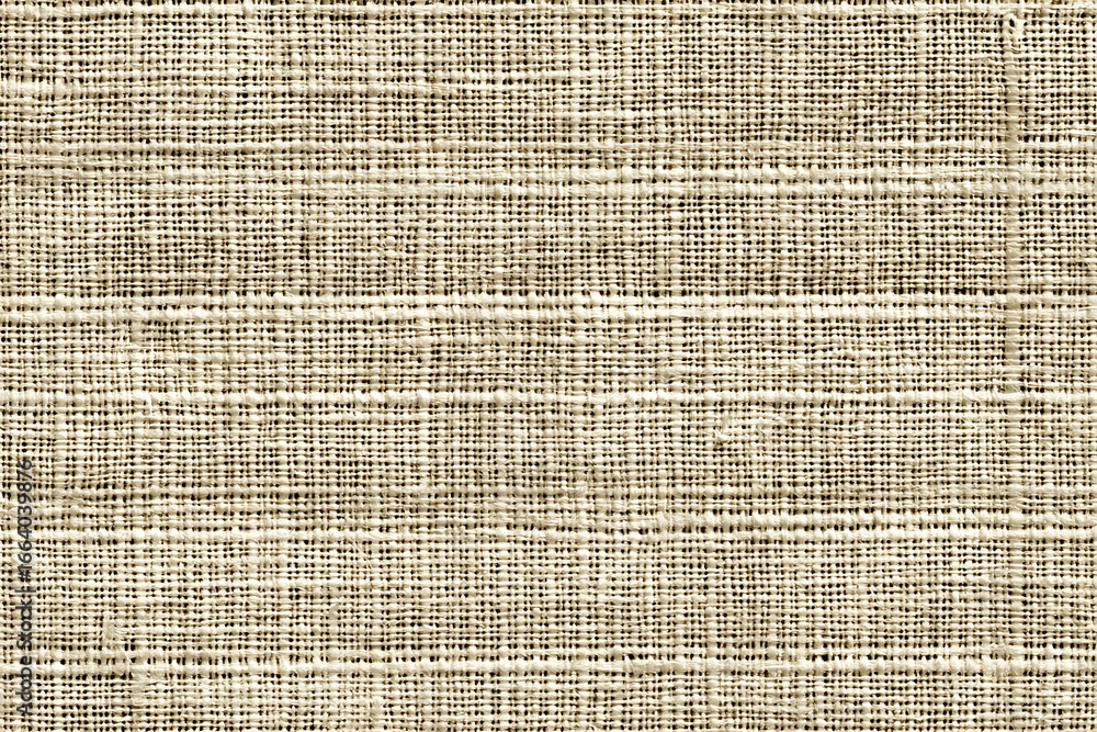 Fototapeta premium Beige Linen Texture: A Close-Up Look at Woven Fabric