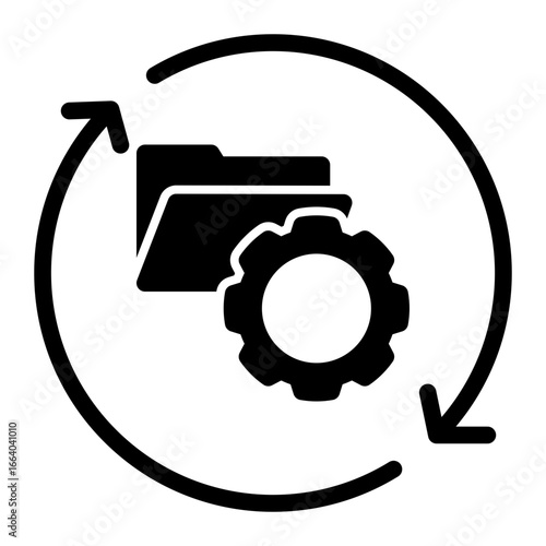 Storage Archive Database (Solid Icon Style)