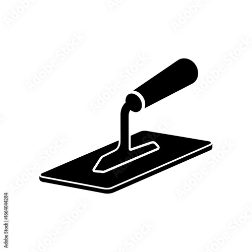 A Plastering Trowel, a Simple Silhouetted Icon