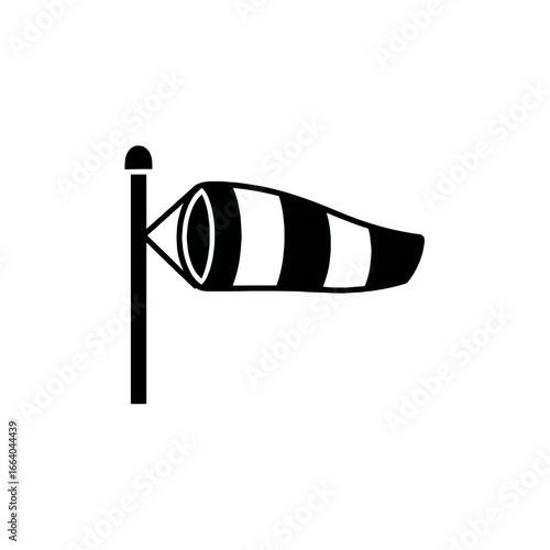 Windsock, a Simple Silhouetted Icon