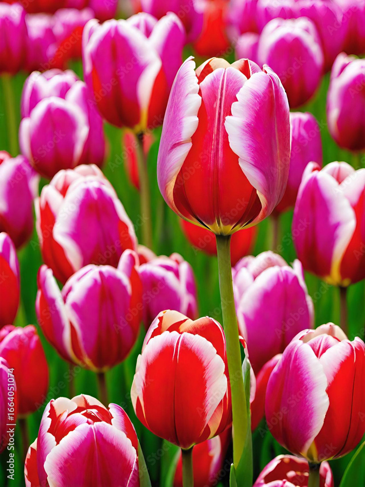 Obraz premium beautiful tulips in the garden