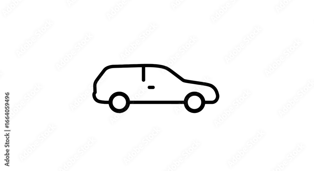 Fototapeta premium Carro moderno de transporte e mobilidade