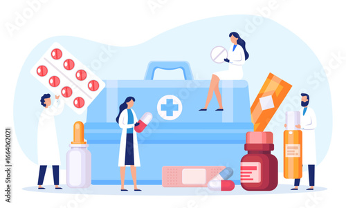 Medical Team and First Aid Kit