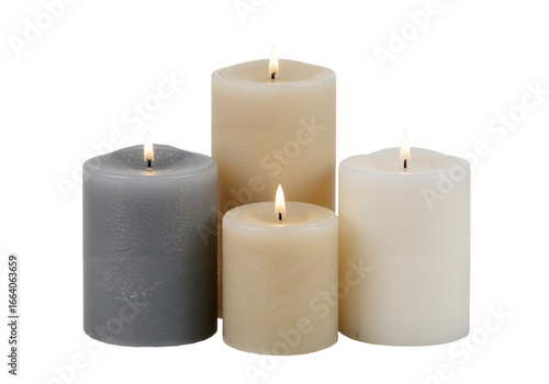 Burning Pillar Candles A Warm and Cozy Ambiance for Relaxation and Serenity