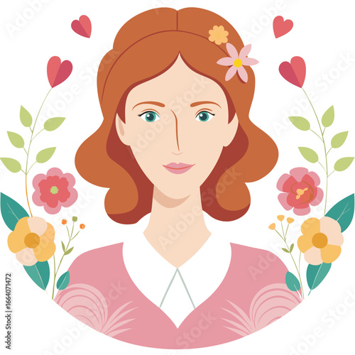 girl with a bouquet of roses