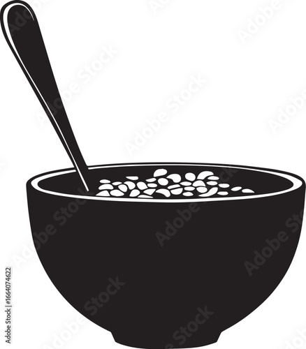 Cereal clean simple silhouette