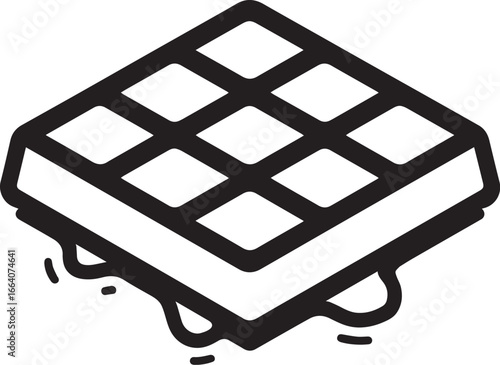 Waffles icon clean simple