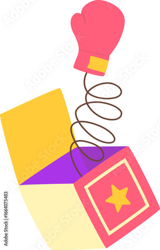 Hand drawn illustration of april fools day decoration. Vector isolated