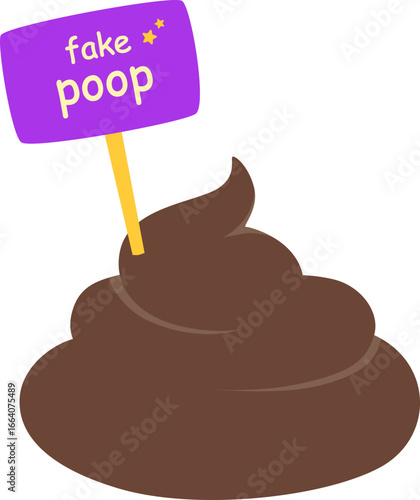 Hand drawn illustration of april fools day decoration. Vector isolated