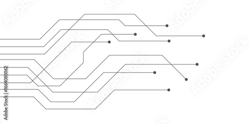 Abstract futuristic circuit board Illustration, Circuit board with various technology elements. Circuit board pattern for technology background. Vector illustration