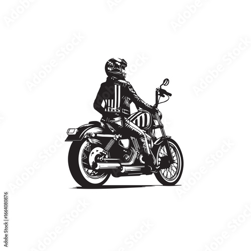 motorcycle on a white background