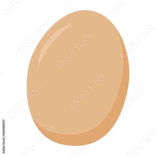 Simple Realistic Style Egg Illustration Nutritious Food Culinary Ingredient
