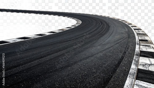 Winding race track asphalt (1)