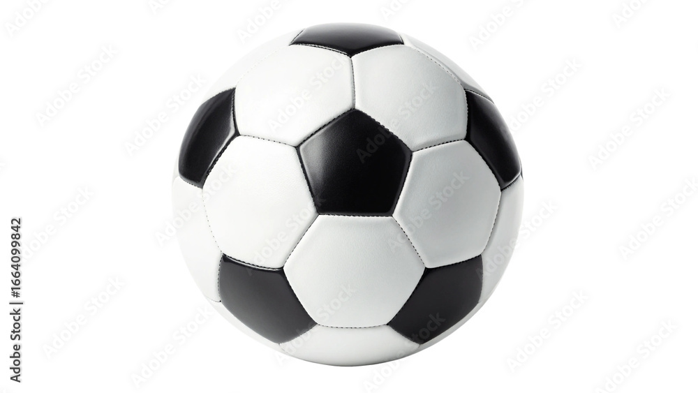 Fototapeta premium Football (Soccer Ball) Isolated on White Background