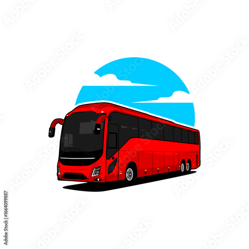 passenger bus vector illustration