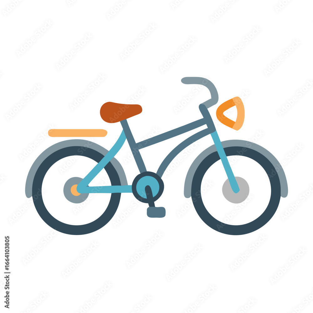 Stylized Vector Illustration of a Bicycle on a Black Background for Commercial Use