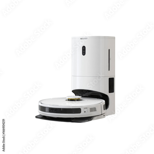Robotic Vacuum Cleaner with Self-Emptying Base Station - Smart Home Cleaning Technology