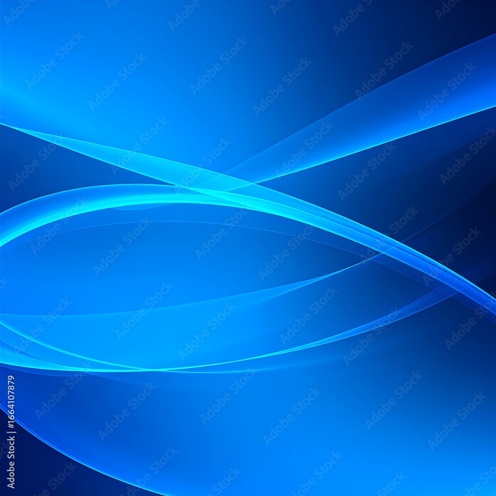 Obraz premium Abstract flowing blue curves (6)
