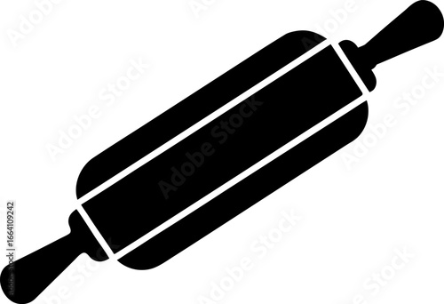 Baking with a Rolling Pin and Dough Graphic