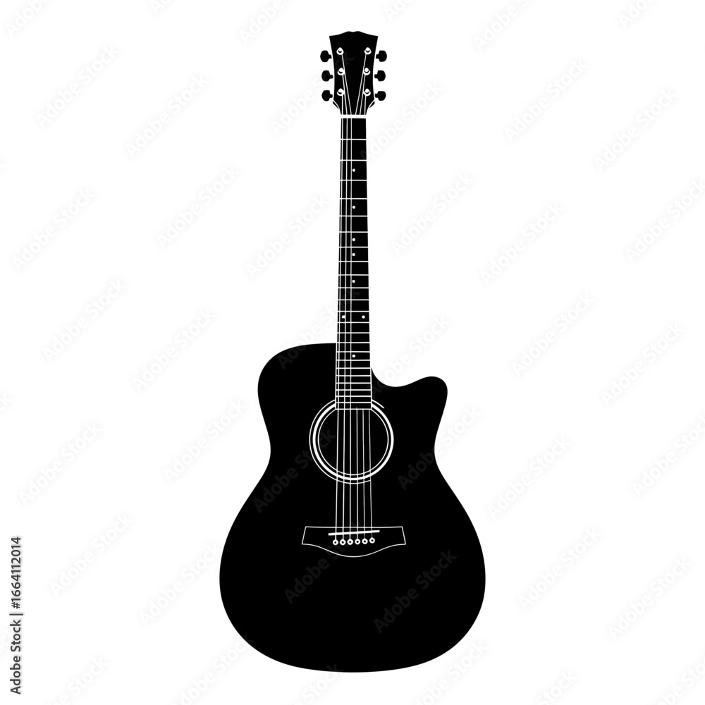 Obraz premium acoustic guitar isolated