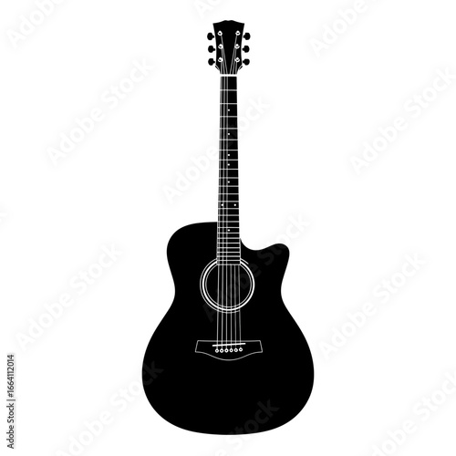 acoustic guitar isolated