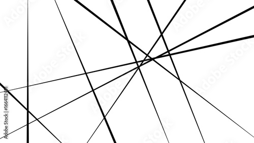 Abstract geometric pattern. Outline monochrome texture. Random chaotic lines abstract geometric pattern.