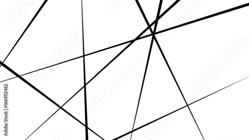 Abstract geometric pattern. Outline monochrome texture. Trendy random diagonal lines image. Random chaotic lines. 

