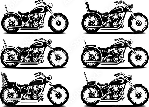 Chopper Motorcycle Collection – Tattoo Style