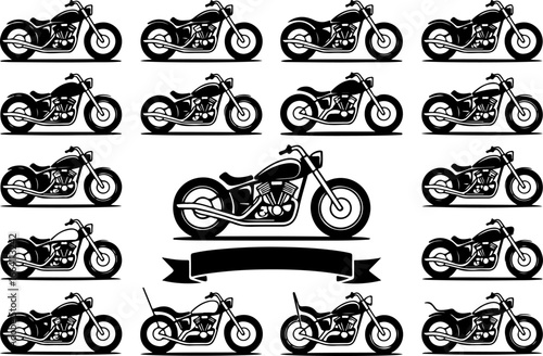 Chopper Motorcycle Collection – Tattoo Style