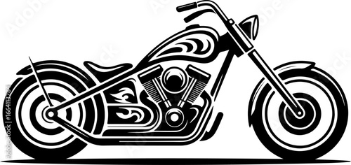 Showstopper Custom Chopper  motorcycle, chopper vector bundle