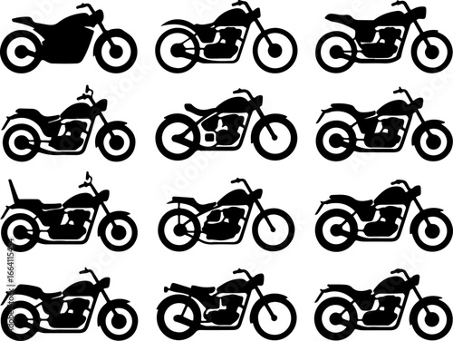 Classic & Custom Motorcycle Silhouettes