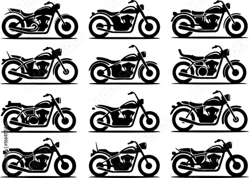 Classic & Custom Motorcycle Silhouettes