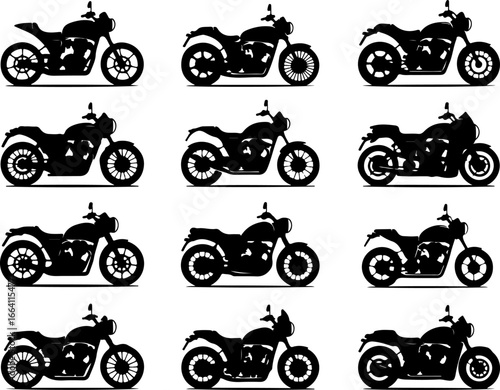 Classic & Custom Motorcycle Silhouettes