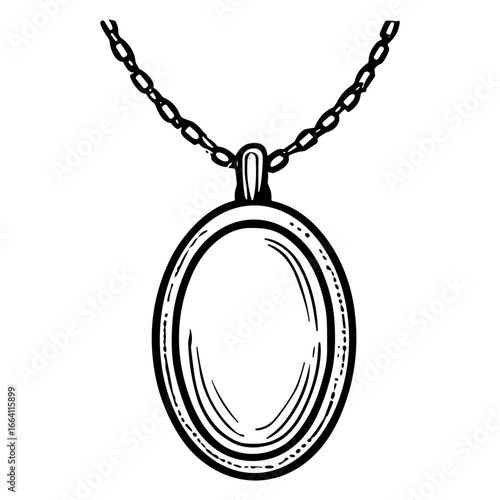 Oval Locket Necklace