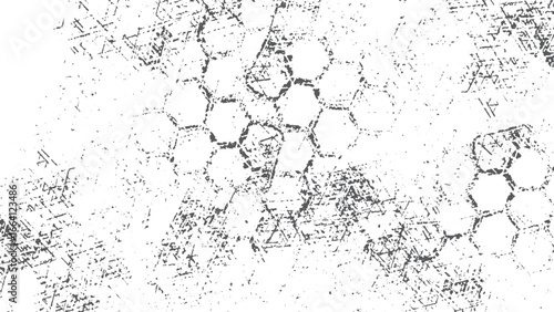 Old paper effect texture with dotted black marks on white surface. Grunge texture of old background with dotted black paint design