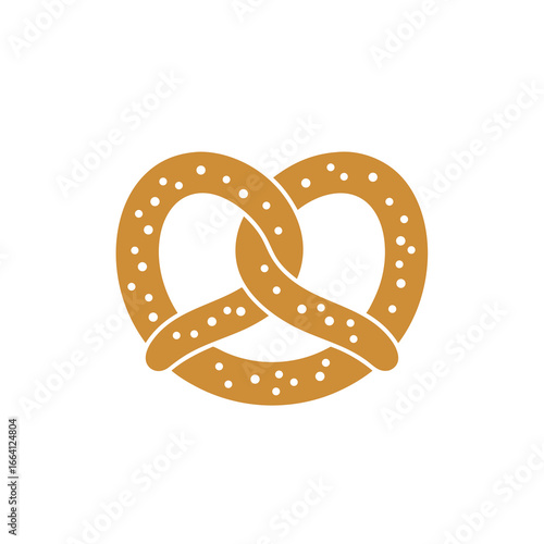 Oktoberfest Pretzel Icon Vector Illustration