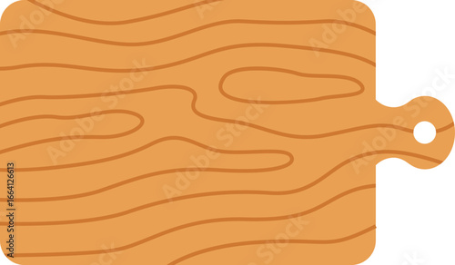 Flat Wooden Cutting Board Kitchen illustration