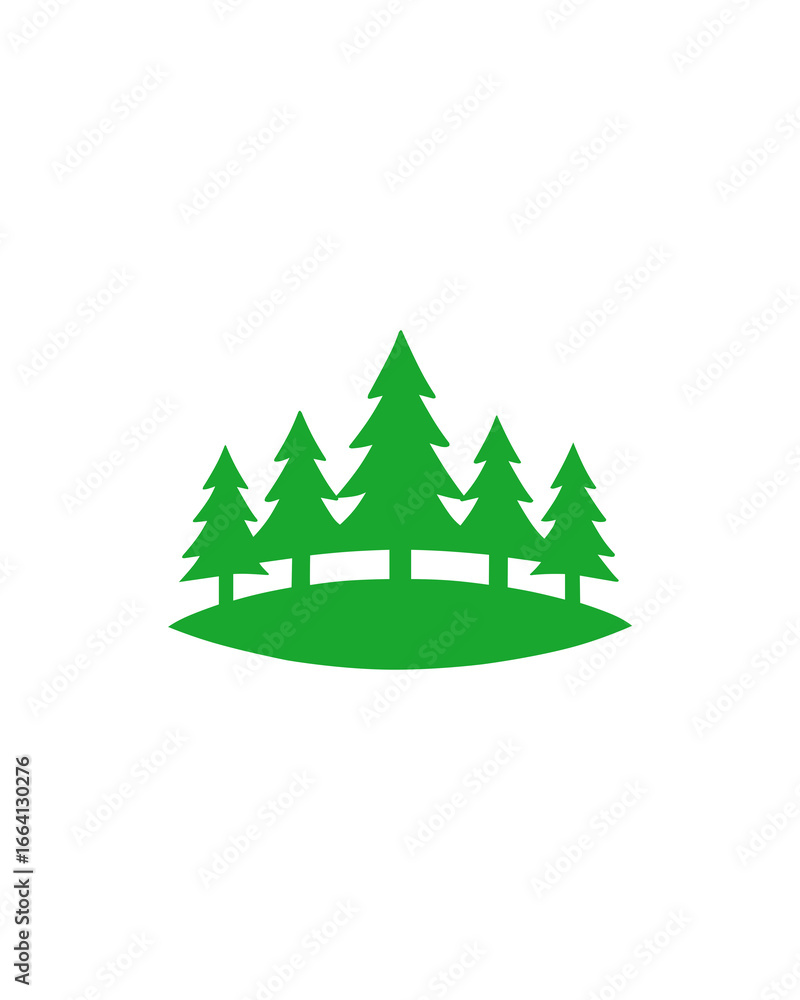 Obraz premium vector logo for forest reforestation