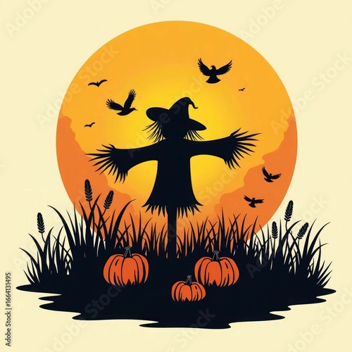 Halloween background with pumpkin and bats, halloween, pumpkin, moon, bat, night, autumn, vector, horror, holiday, spooky, illustration, dark, cat, scary, silhouette, celebration, tree, orange, cartoo