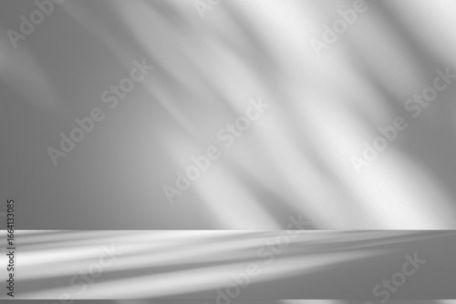 Wallpaper Mural Wall interior background, studio and backdrops show products.with shadow from window color white and grey. background for text insertion and presentation product	
 Torontodigital.ca