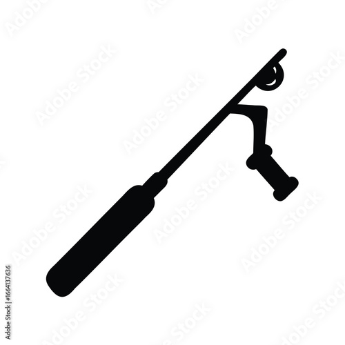 A vintage dental tool shown as a silhouetted black object against white
