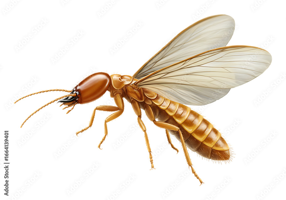 Fototapeta premium Termite swarmer insect isolated on transparent background