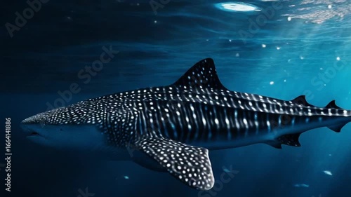 Majestic Whale Shark Underwater