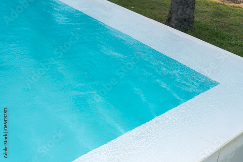 Picture of a swimming pool by the sea