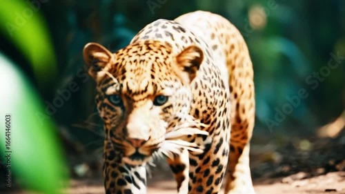 Majestic Leopard in Lush Jungle Habitat